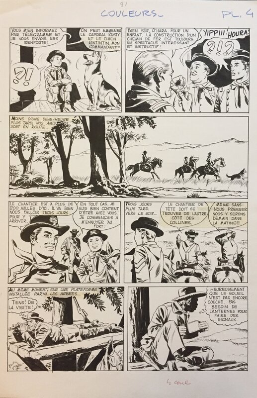 Rintintin par Carlo Marcello - Planche originale