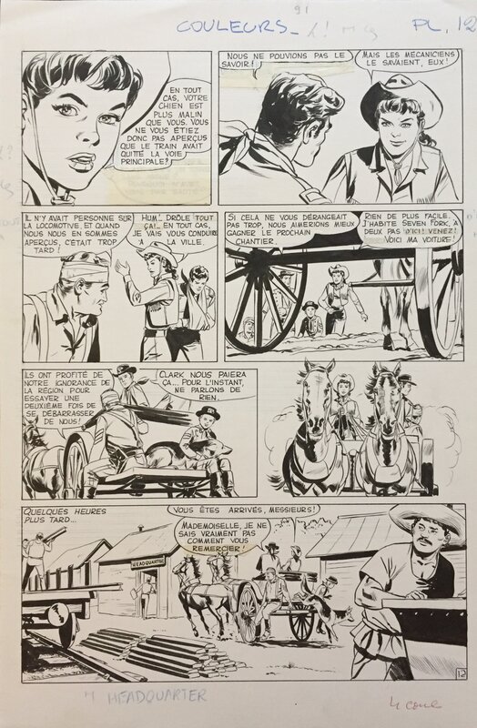 Rintintin par Carlo Marcello - Planche originale