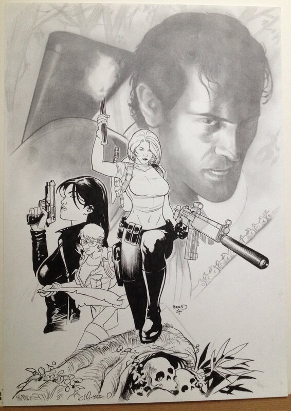 Paul Renaud, Couverture Danger Girl vs Army of Darkness - Couverture originale