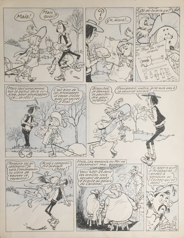 Jean Trubert, Marijac, L'étroit mousquetaire - Comic Strip