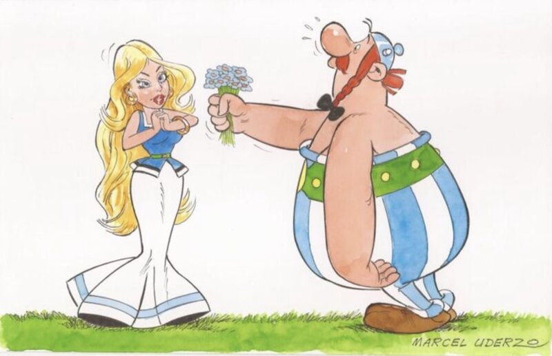 Marcel Uderzo, Amour Obélix et Walhalla (Falbala) - Comic Strip