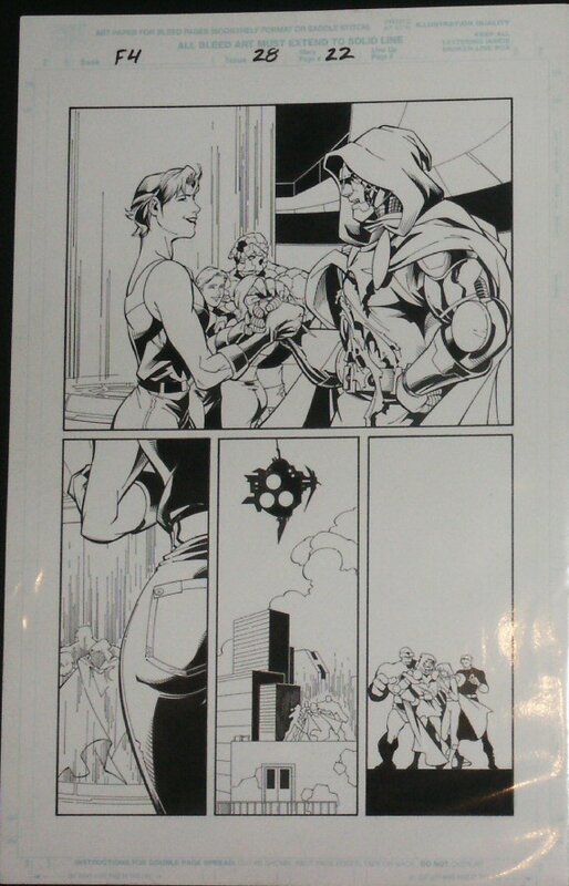 Salvador Larroca, Fantastic Four 28 p22 Dr. Doom Semi-splash - Comic Strip