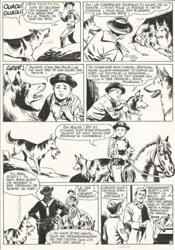 Rintintin par Carlo Marcello - Planche originale