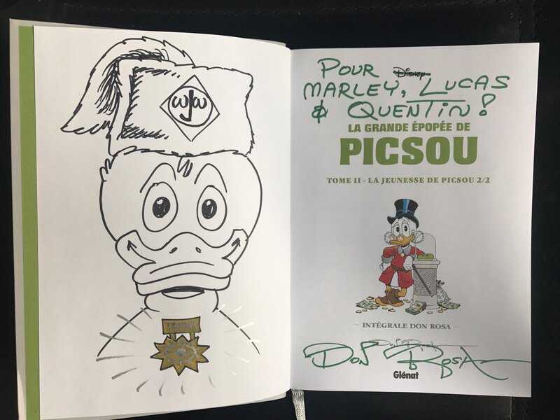 Picsou par Don Rosa - Dédicace