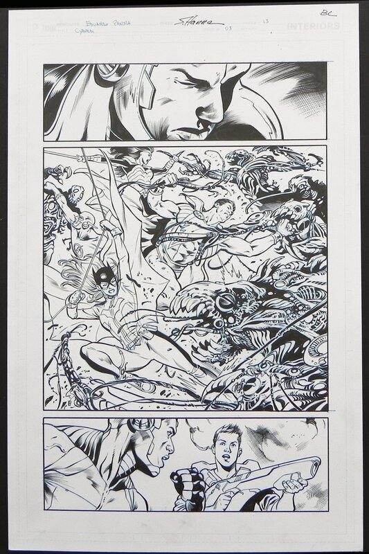 Cyborg  #3p.13 par Eduardo Pansica, Scott Hanna - Planche originale