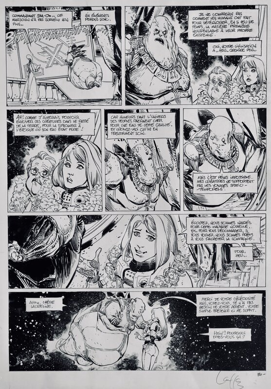 Valerian par Mathieu Lauffray - Planche originale