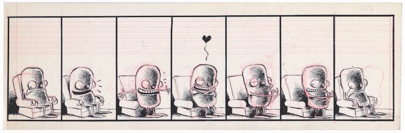 Potato Man alone par Chris Ware - Planche originale