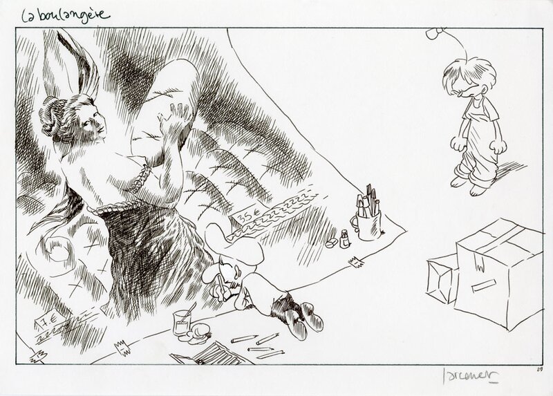 Manu Larcenet, La boulangère des Ravenelles - Comic Strip