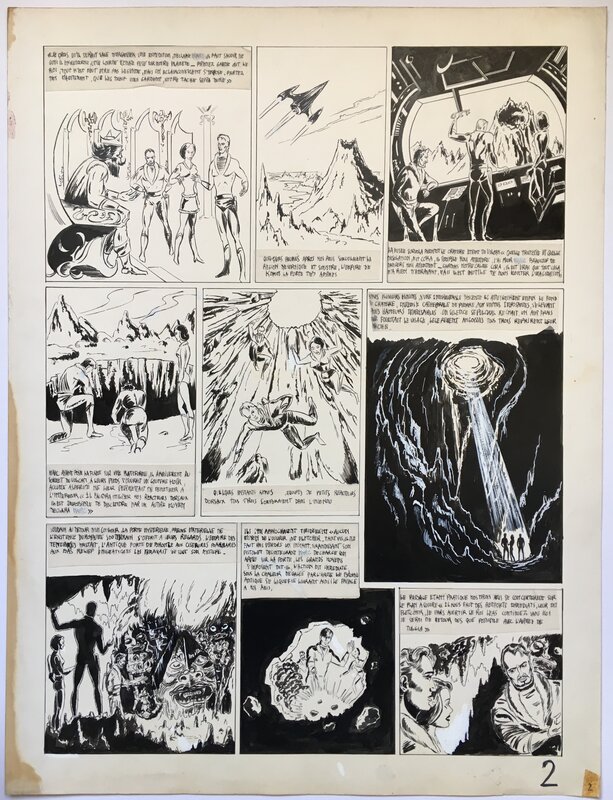 Philippe Druillet, Adaption d'un roman par Alex Raymond - Planche originale