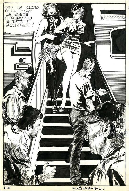 1970 - Genius par Milo Manara - Planche originale