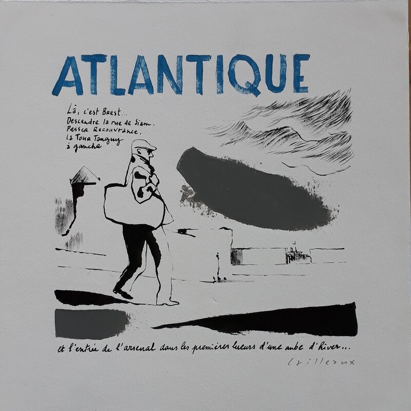 Atlantique par Christian Cailleaux - Illustration originale