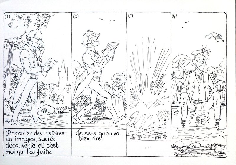 Histoire de la BD par Alain Grand - Planche originale