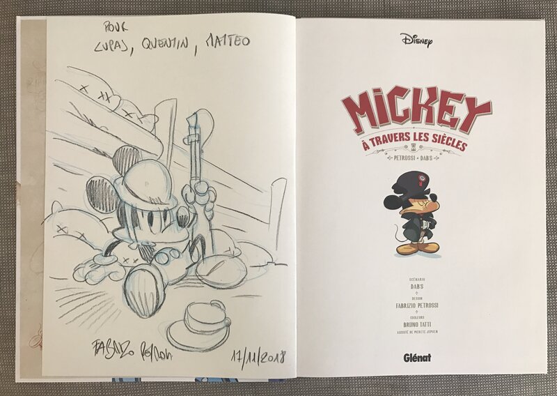 Fabrizio Petrossi, Mickey a travers les siecles - Dédicace