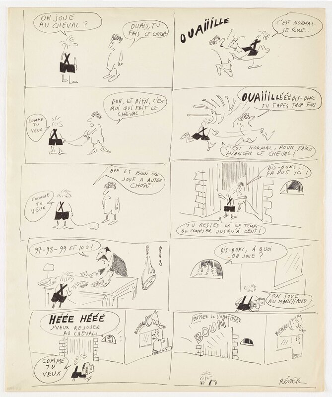Jean-Marc Reiser, Mon papa, page 14, L'Echo des savanes (Albin Michel) - Comic Strip