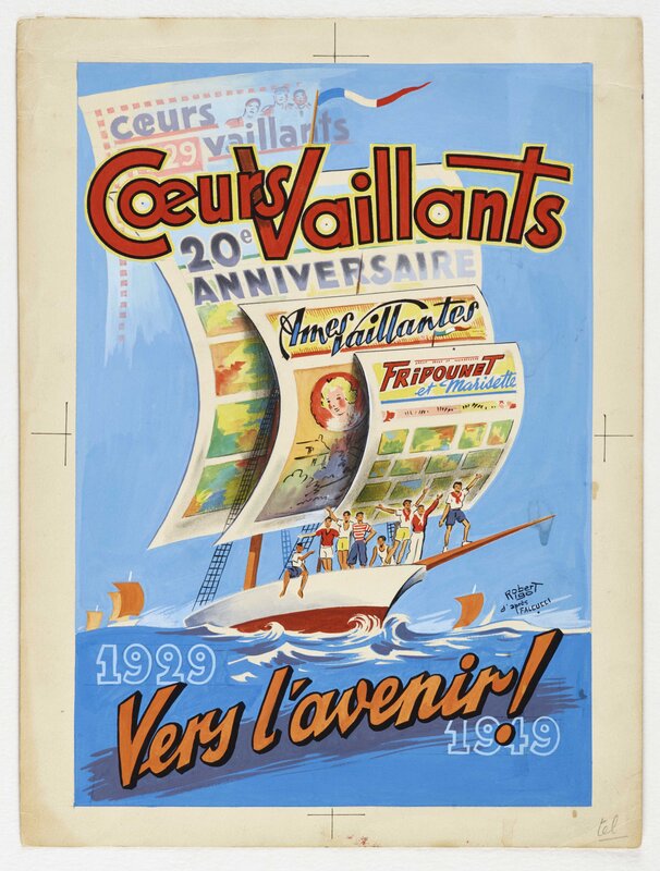 Coeurs Vaillantes by Robert Rigot - Original Illustration
