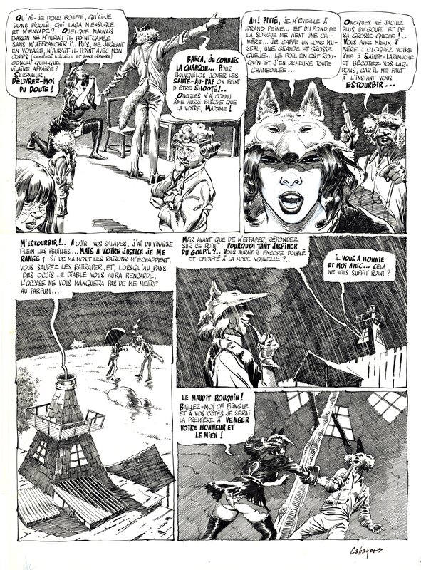 Cabanes : Le Roman de Renart page 32 - Planche originale