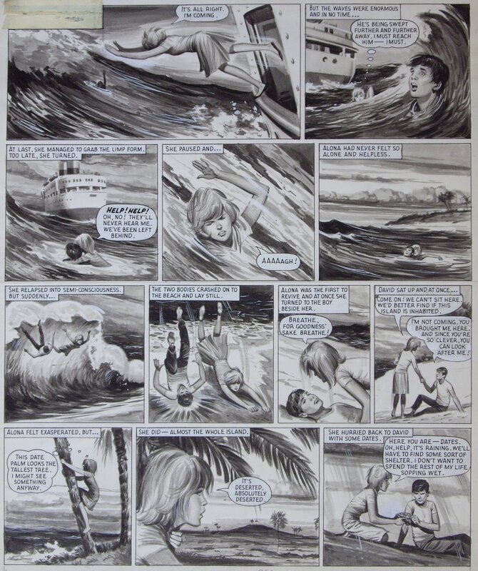 Alona par Jean Sidobre - Planche originale