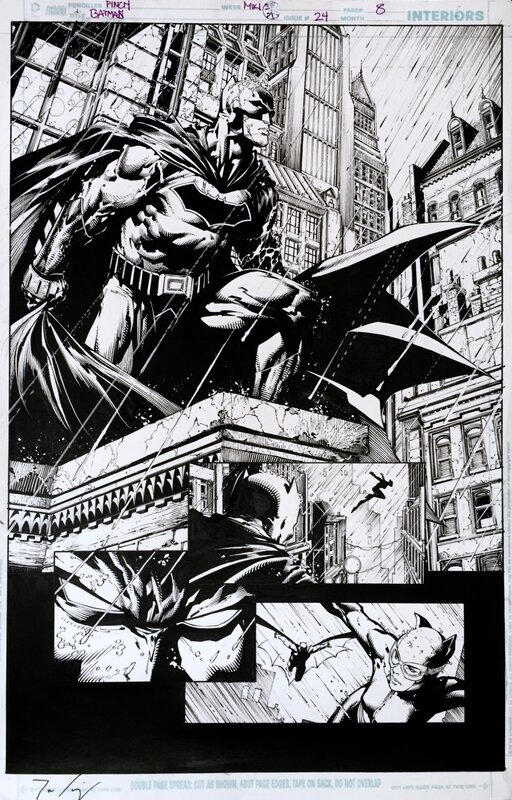 Batman #24 p8 par David Finch, Danny Miki - Planche originale