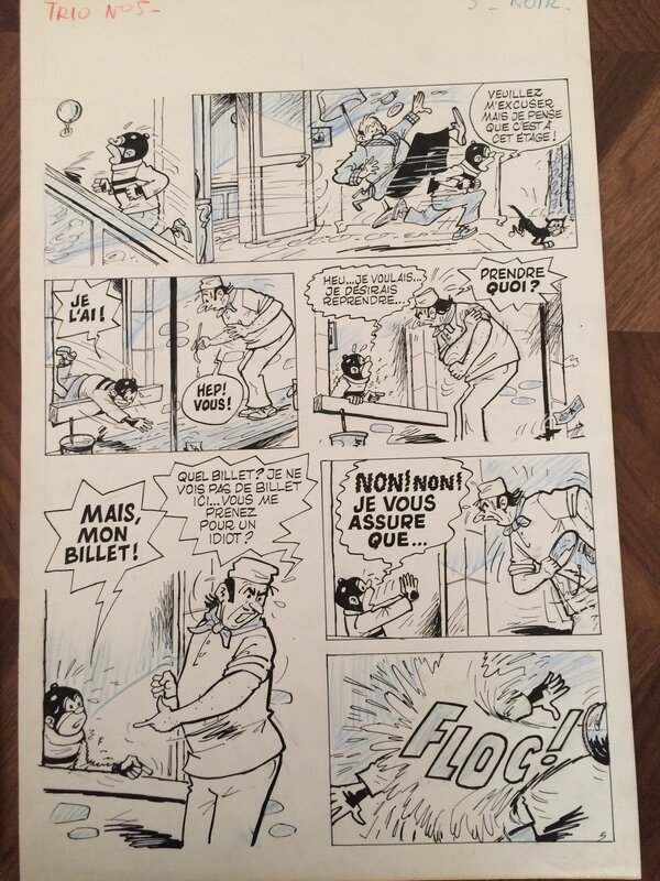 Pierre Lacroix, Bibi fricotin le gros lot - Planche originale