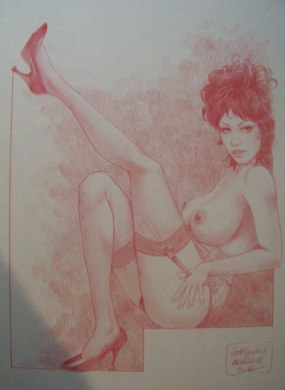 Sexy Pin Up by Sorgone et Arhkage - Original Illustration
