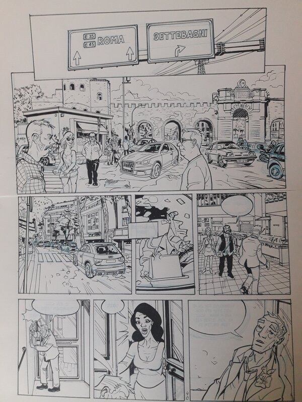 Mario Boon, Original page from Dirk / Jean / John - Comic Strip