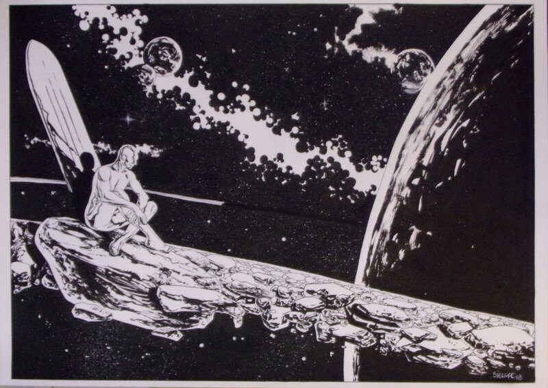 Silver SURFER by Laurent Sieurac - Original Illustration