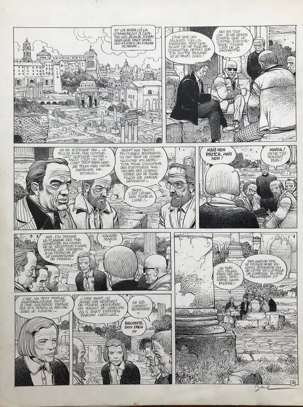 Enki Bilal, Pierre Christin, Les Phalanges de l'Ordre Noir - Planche originale