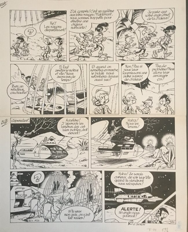 Gos, Pierre Seron, Khéna et le Scrameustache - Comic Strip