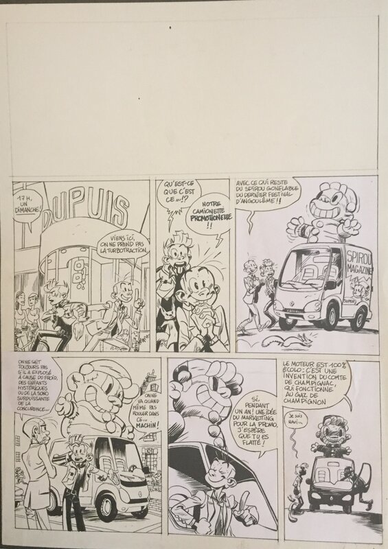 Spirou by Yoann, Fabien Vehlmann - Original art