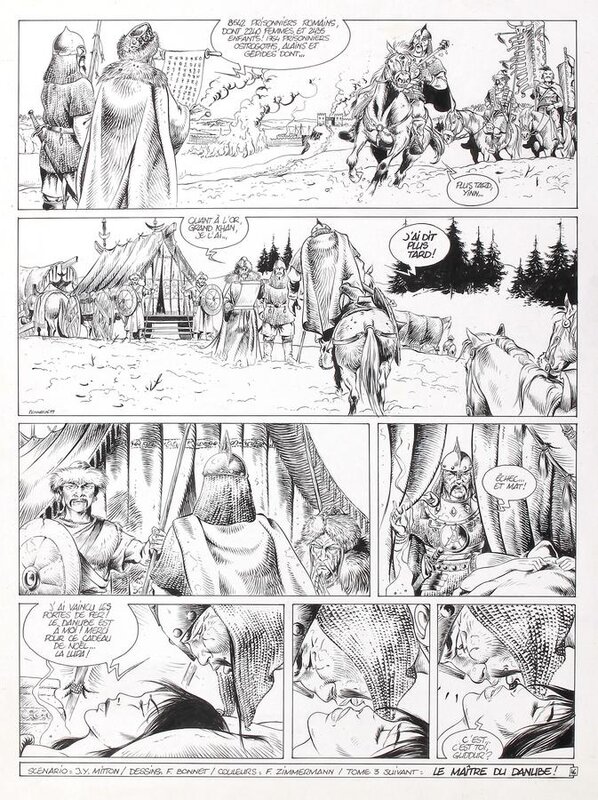 Franck Bonnet, Jean-Yves Mitton, Attila...mon amour T2 - Planche originale