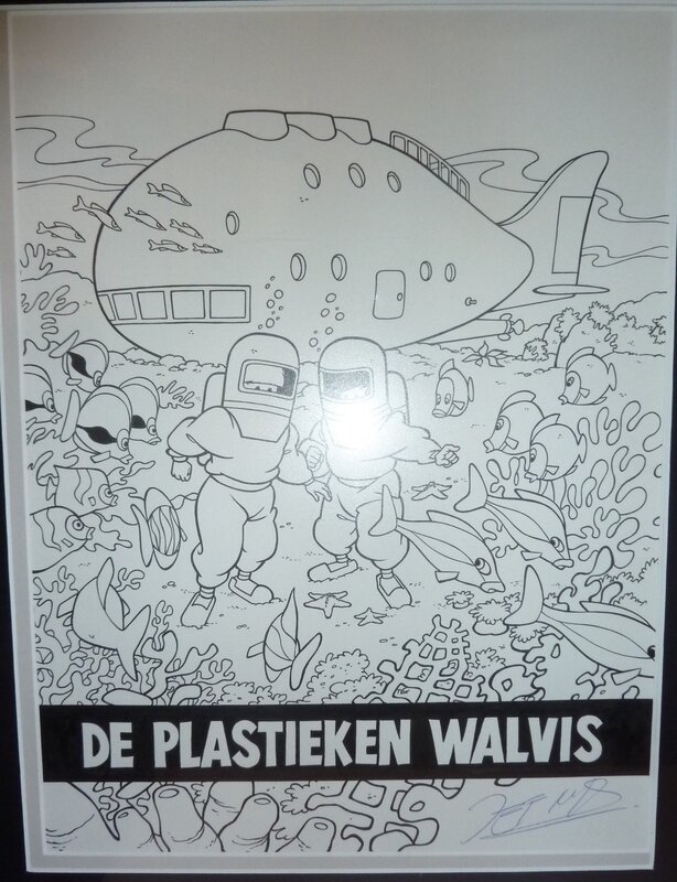 Jef Nys, Jommeke - de plastieken walvis - Couverture originale