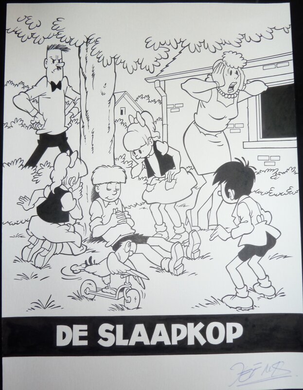 Jef Nys, Jommeke - de slaapkop - Original Cover