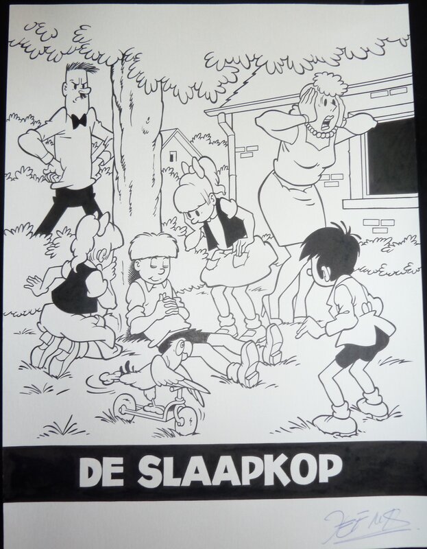 Jef Nys, Jommeke - de slaapkop - Couverture originale