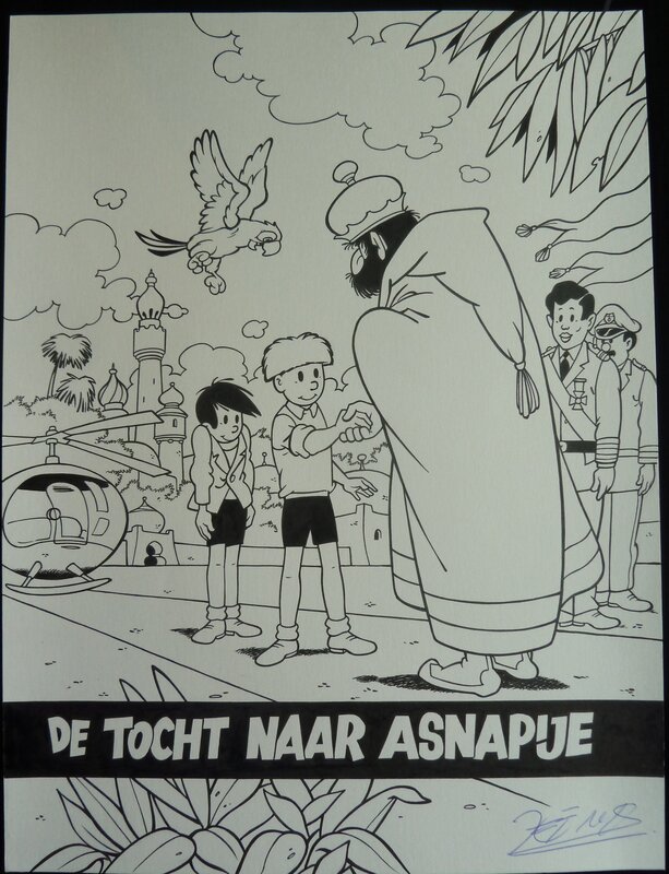 Jef Nys, Jommeke - de tocht naar Ansapije - Couverture originale