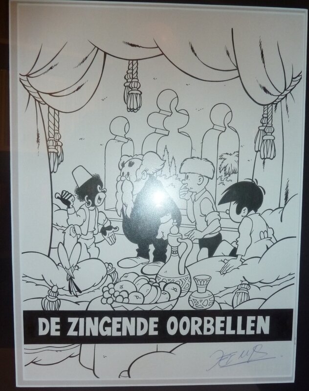 Jef Nys, Jommeke - de zingende oorbellen - Couverture originale