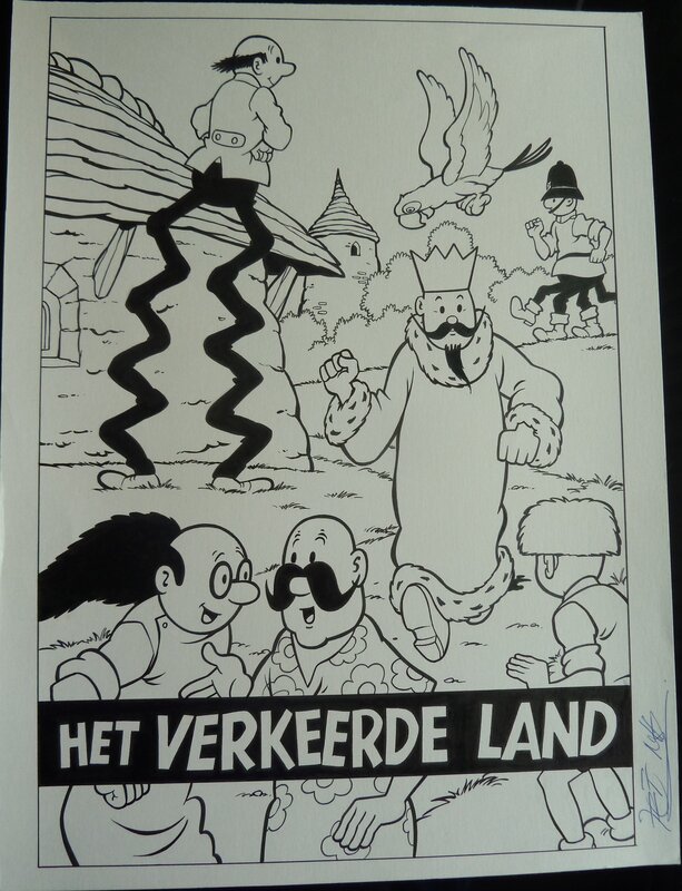 Jef Nys, Jommeke - het verkeerde land - Original Cover