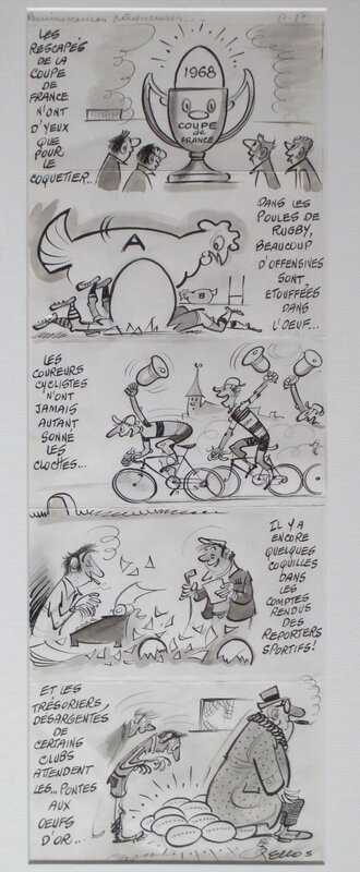 Pâques Sportives par René Pellos - Planche originale