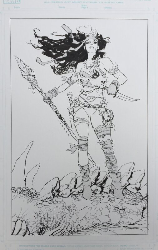 Savage Land Rogue par Marcio Takara - Planche originale