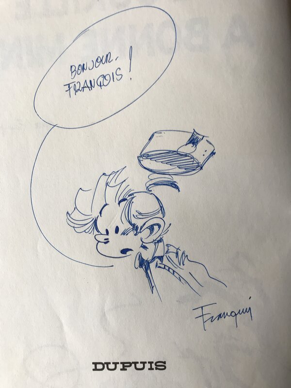 Dédicace Franquin Robbedoes - Sketch