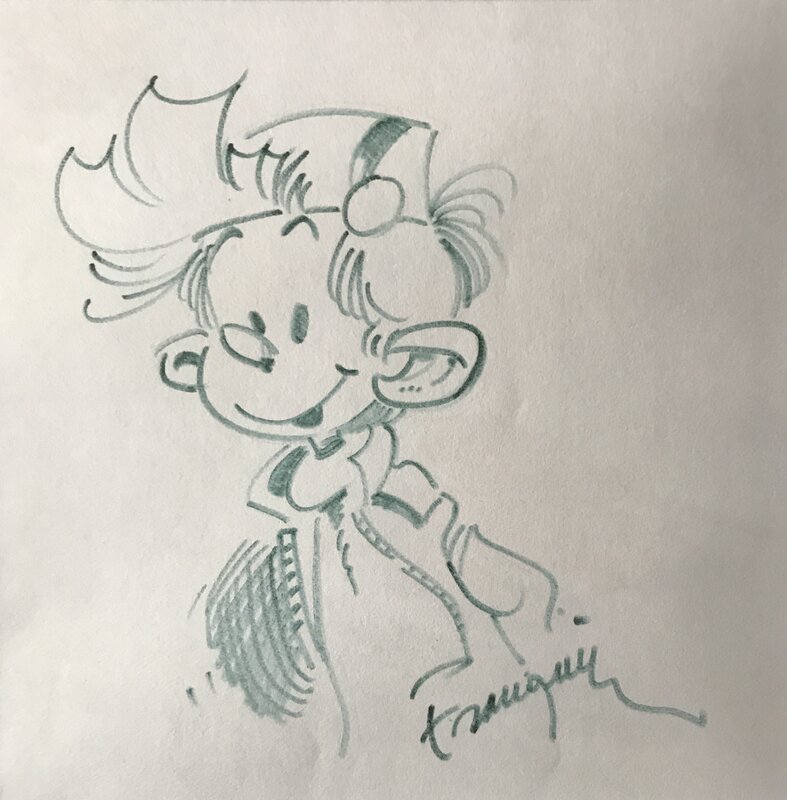 Dédicace Franquin Robbedoes - Sketch