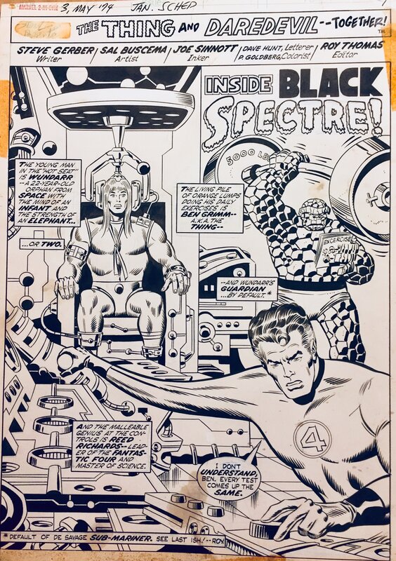 Marvel two in 1 #3 par Sal Buscema, Joe Sinnott - Planche originale