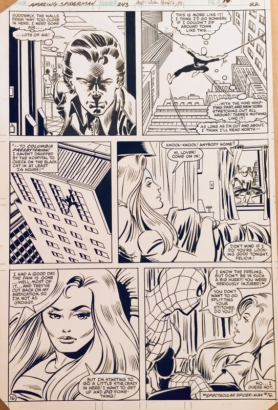 John Romita Jr., Dave Simons, Amazing Spider-man #243 - Comic Strip