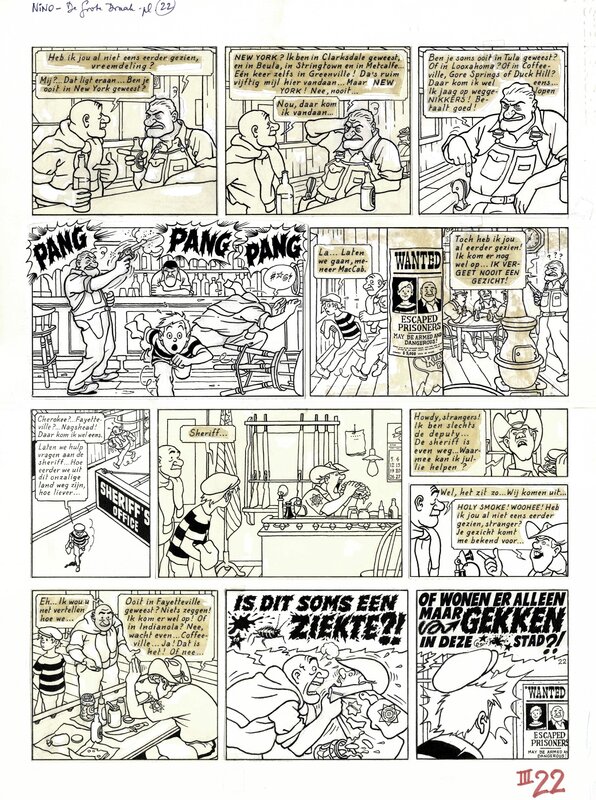 Nino par Dirk Stallaert - Planche originale