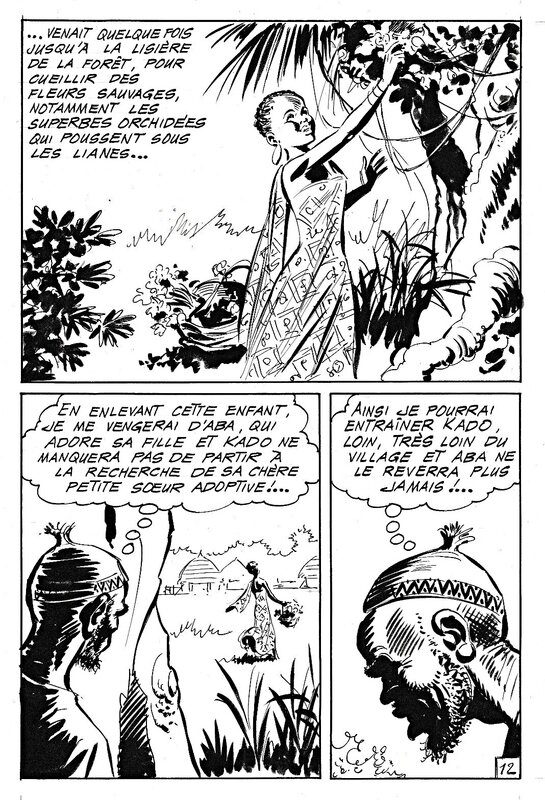 Maxime Roubinet, Kado petit prince de la brousse - épisode indéterminé, parution dans la revue Kébir, 1972/3 (SFPI) - Comic Strip