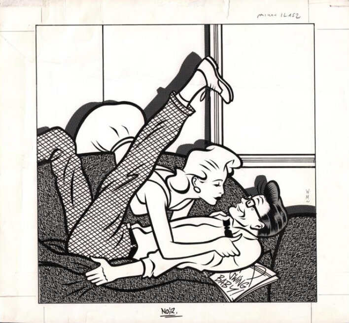 Swing Baby by Walter Minus - Original Illustration