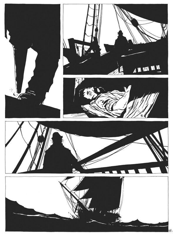 Christophe Chabouté, 2014 - Moby Dick Livre 1 - Planche 48 - Planche originale