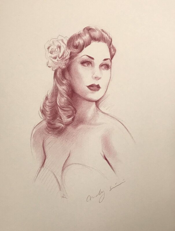 Pin-Up Art by Maly Siri - Original Illustration