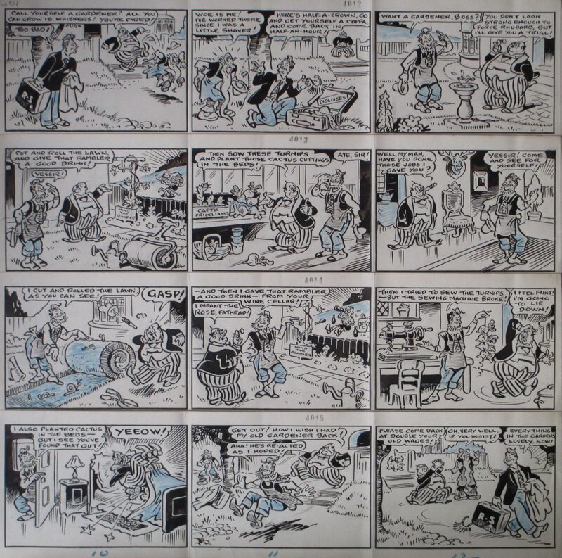 Red Skelton par Bertie Brown - Planche originale