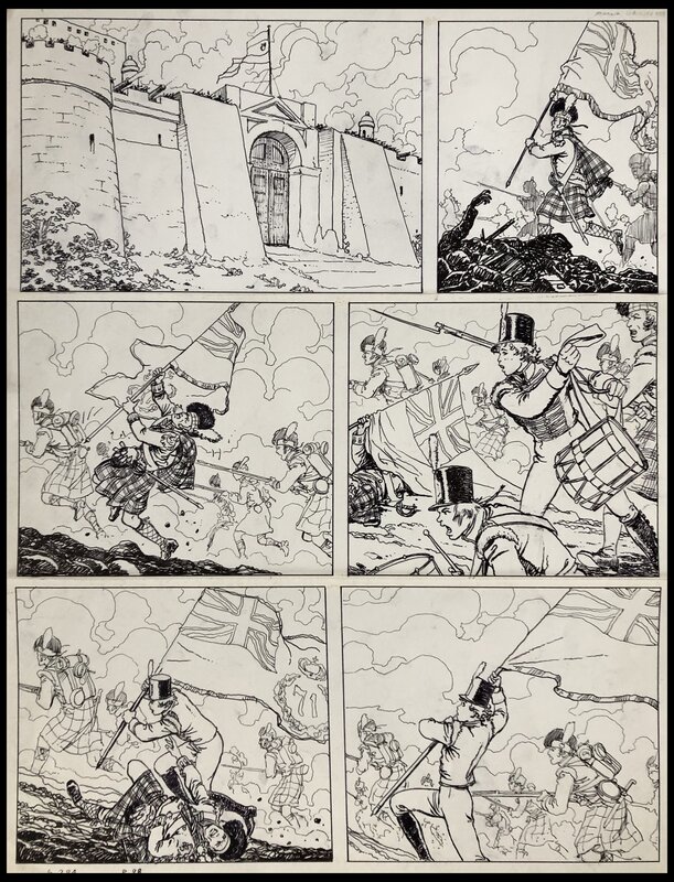 En vente - 1990 - El Gaucho - Manara - Planche originale