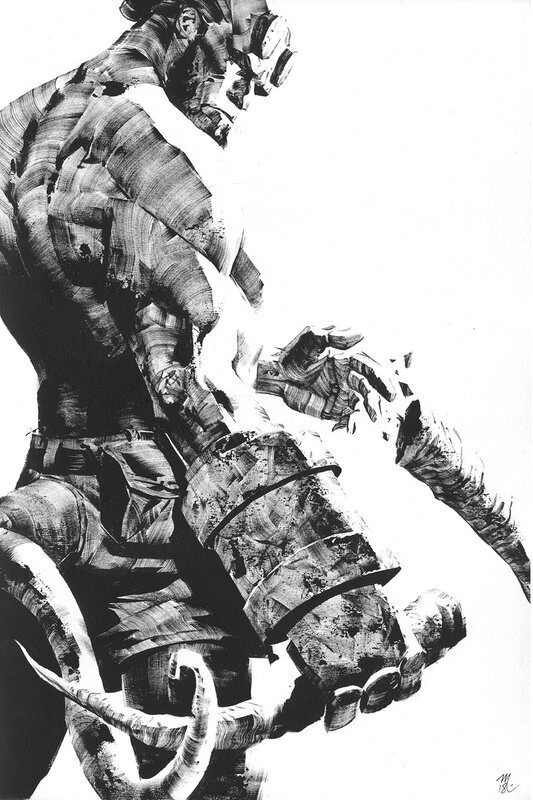 Hellboy by Mikaël Bourgouin - Original Illustration